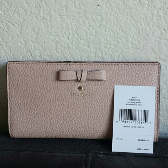 Kate Spade Pershing Street Stacy Wallet Warmvellum - Picture 4 of 8